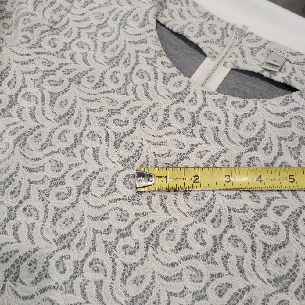 J. Crew Peplum Lace Top Size XS